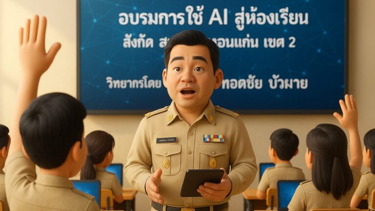 อบรมการใช้ปัญญาประดิษฐ์ (AI) สู่ห้องเรียน